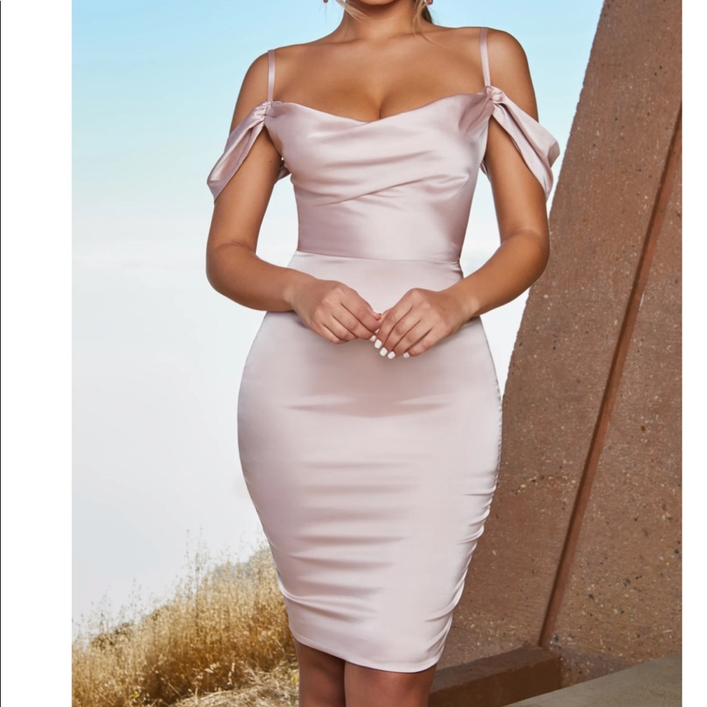 Ohpolly satin dress only worn once for a photoshoot UK size 8/ US SIZE 4